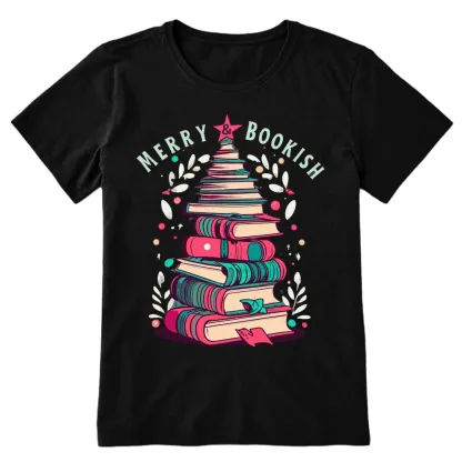 Pagewings Merry & Bookish Christmas Unisex Classic T-shirt