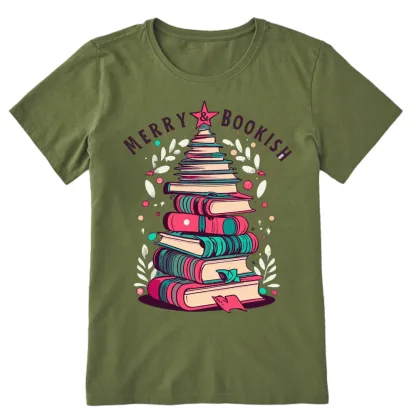 Pagewings Merry & Bookish Christmas Unisex Classic T-shirt