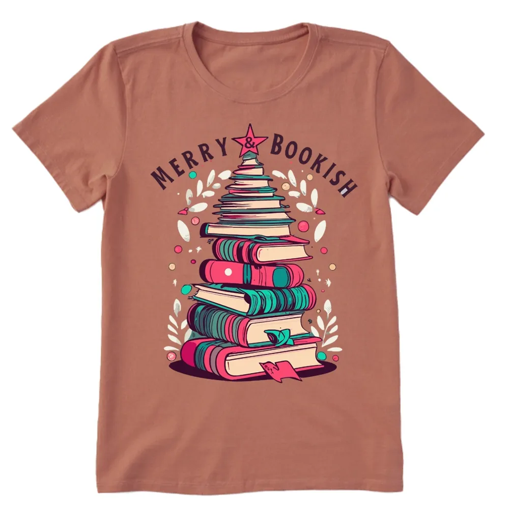 Pagewings Merry & Bookish Christmas Unisex Classic T-shirt