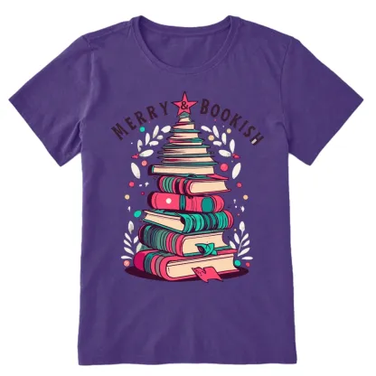 Pagewings Merry & Bookish Christmas Unisex Classic T-shirt