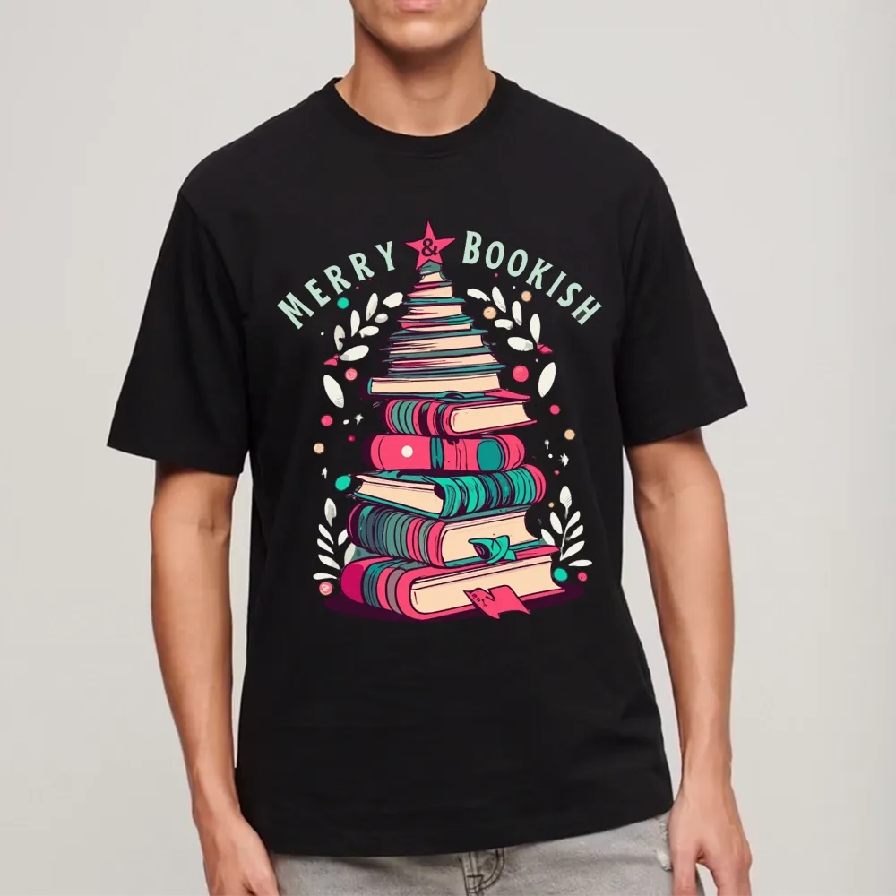 Pagewings Merry & Bookish Christmas Unisex Classic T-shirt