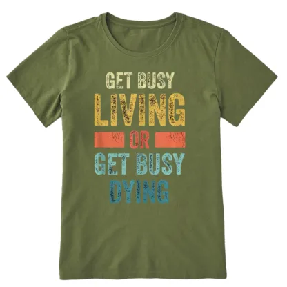 Pagewings Get Busy Living Or Get Busy Dying Unisex Classic T-shirt