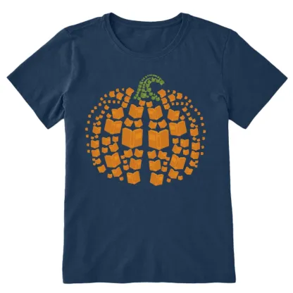 Pagewings Thanksgiving Book Pumpkin Unisex Classic T-shirt