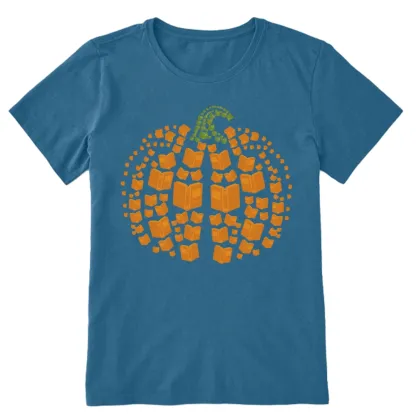 Pagewings Thanksgiving Book Pumpkin Unisex Classic T-shirt