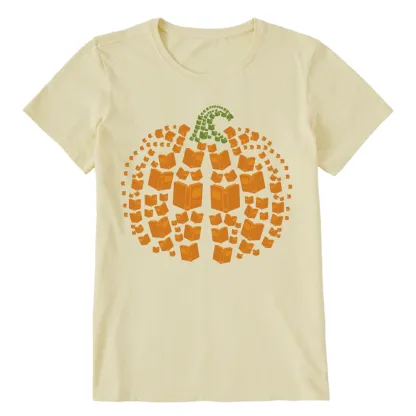Pagewings Thanksgiving Book Pumpkin Unisex Classic T-shirt