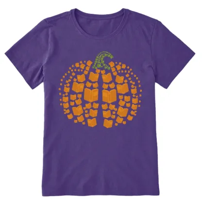 Pagewings Thanksgiving Book Pumpkin Unisex Classic T-shirt