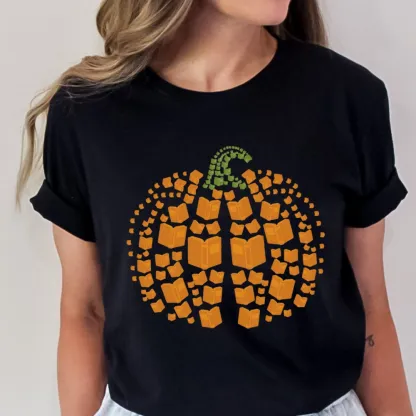 Pagewings Thanksgiving Book Pumpkin Unisex Classic T-shirt