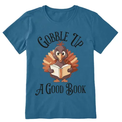 Pagewings Thanksgiving A Good Book Unisex Classic T-shirt