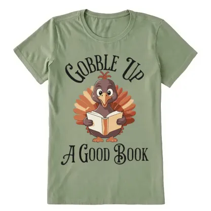 Pagewings Thanksgiving A Good Book Unisex Classic T-shirt