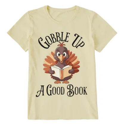 Pagewings Thanksgiving A Good Book Unisex Classic T-shirt