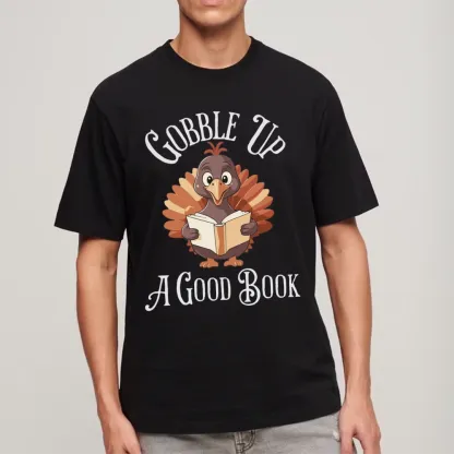 Pagewings Thanksgiving A Good Book Unisex Classic T-shirt
