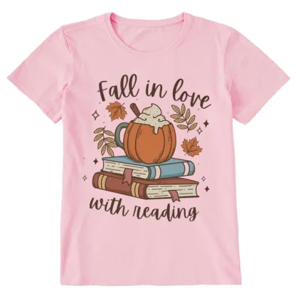 Pagewings Thanksgiving Fall in Love with Reading Unisex Classic T-shirt