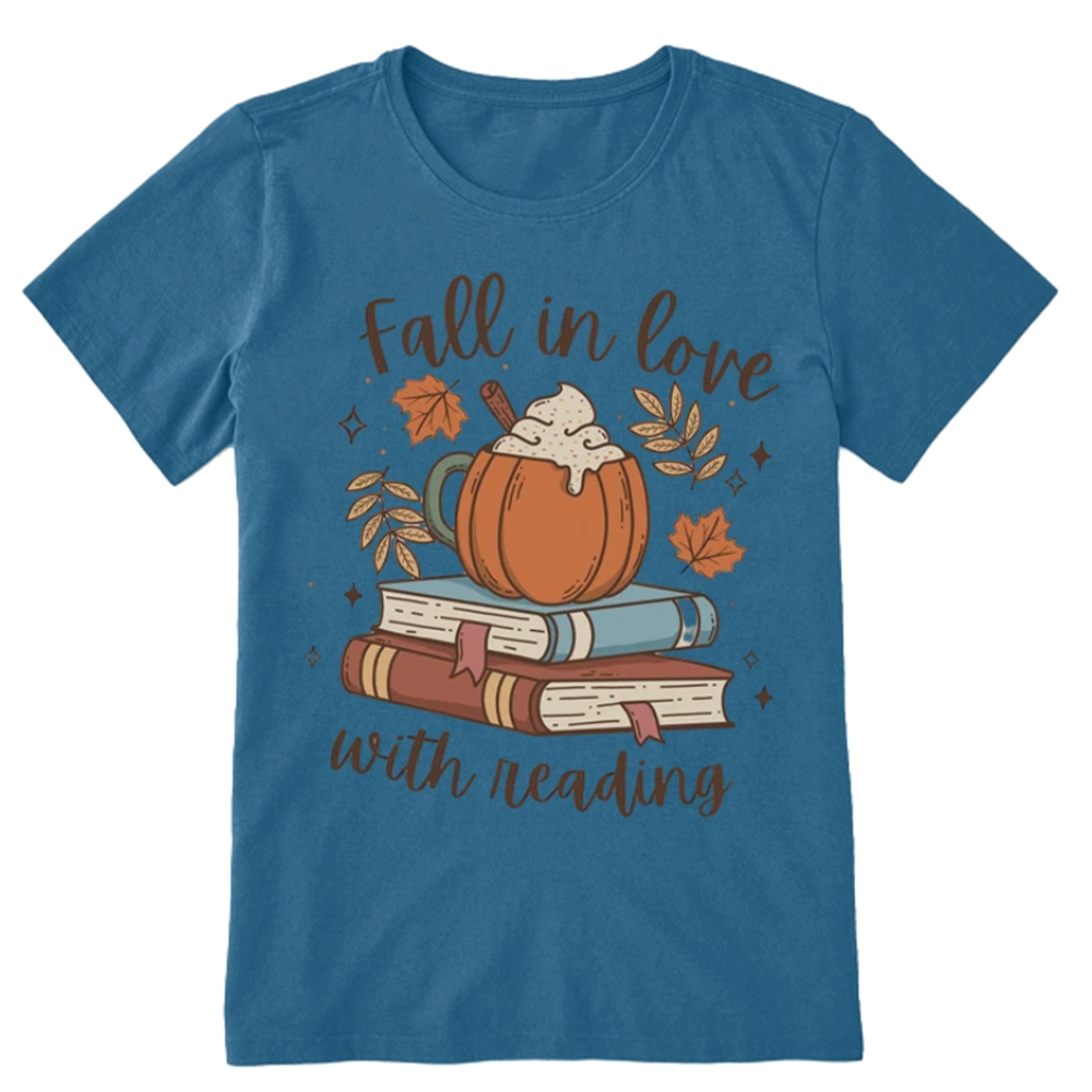 Pagewings Thanksgiving Fall in Love with Reading Unisex Classic T-shirt