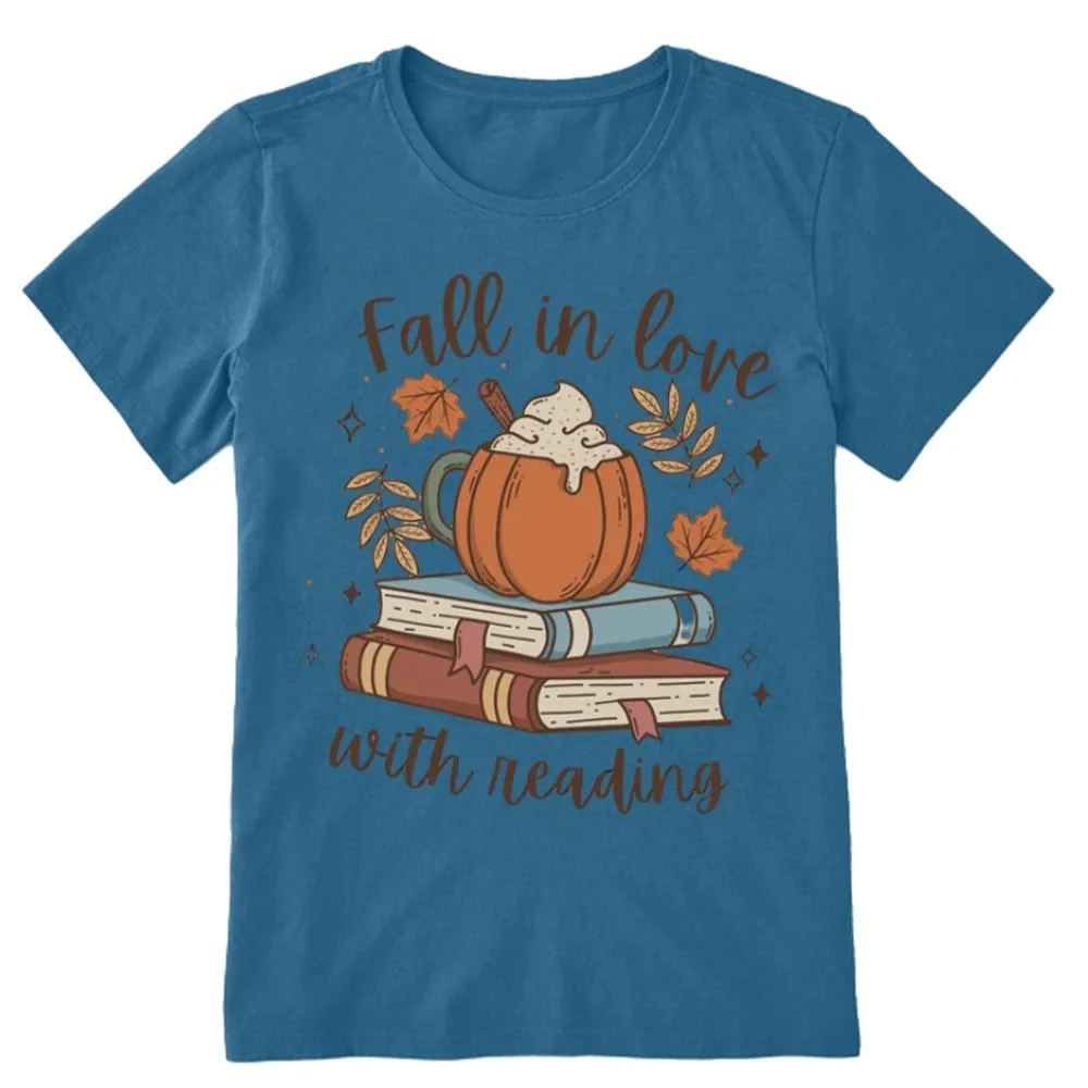 Pagewings Thanksgiving Fall in Love with Reading Unisex Classic T-shirt