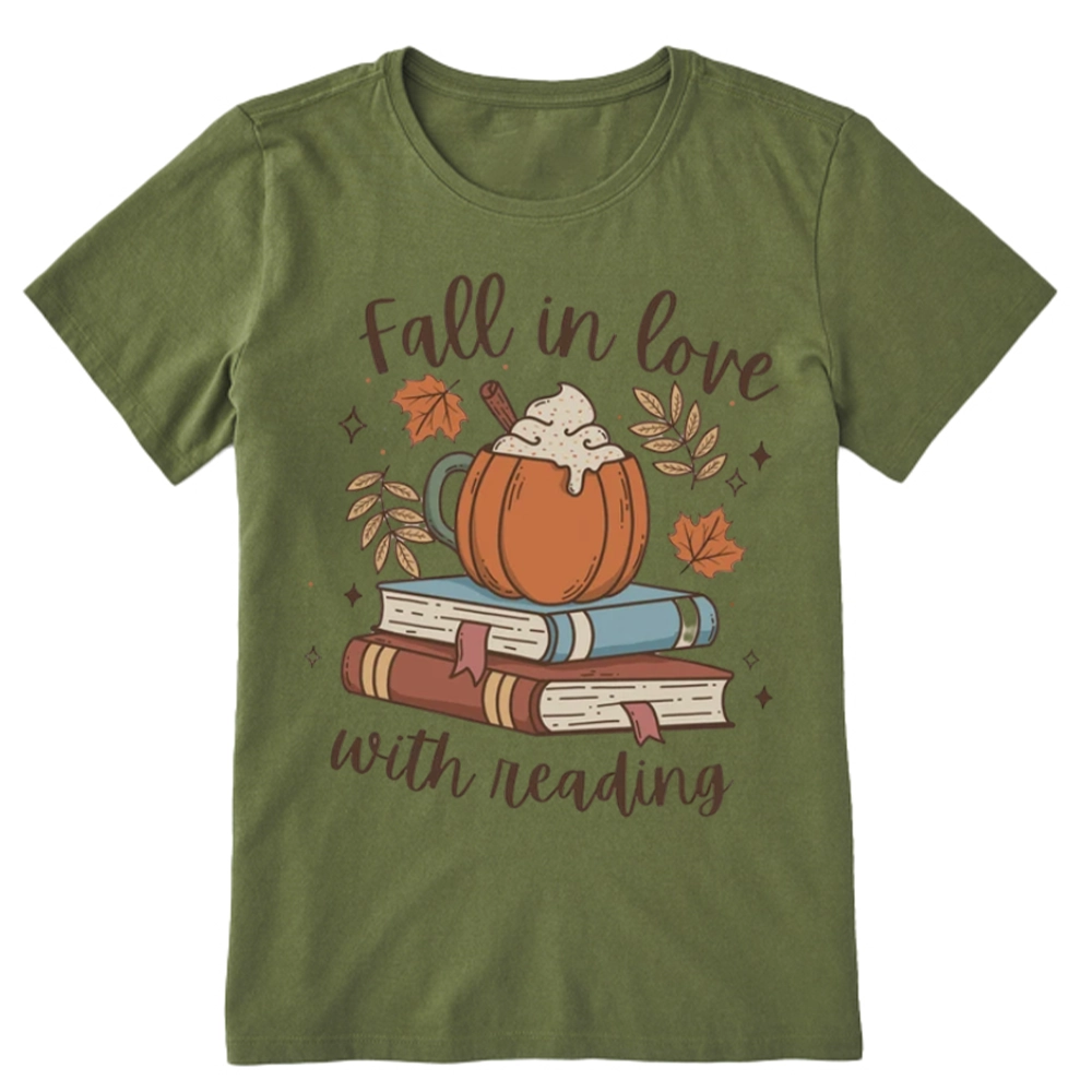 Pagewings Thanksgiving Fall in Love with Reading Unisex Classic T-shirt