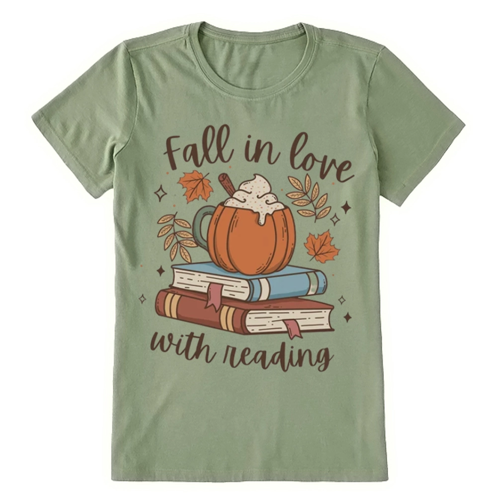 Pagewings Thanksgiving Fall in Love with Reading Unisex Classic T-shirt