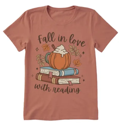 Pagewings Thanksgiving Fall in Love with Reading Unisex Classic T-shirt