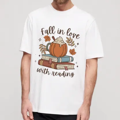 Pagewings Thanksgiving Fall in Love with Reading Unisex Classic T-shirt