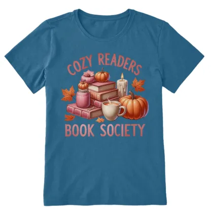 Pagewings Thanksgiving Cozy Readers Book Society Unisex Classic T-shirt