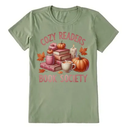 Pagewings Thanksgiving Cozy Readers Book Society Unisex Classic T-shirt