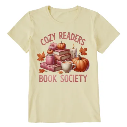 Pagewings Thanksgiving Cozy Readers Book Society Unisex Classic T-shirt