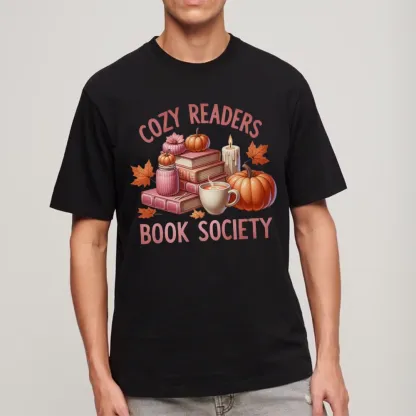 Pagewings Thanksgiving Cozy Readers Book Society Unisex Classic T-shirt