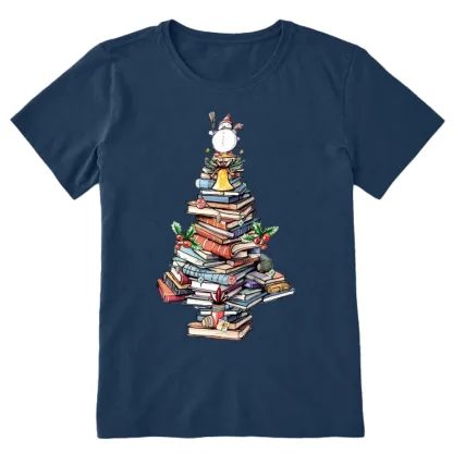 Pagewings Book Christmas Tree Unisex Classic T-shirt