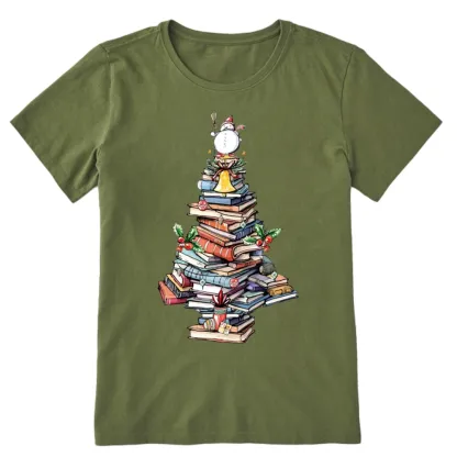 Pagewings Book Christmas Tree Unisex Classic T-shirt