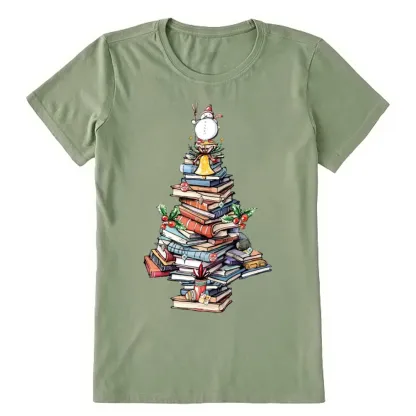 Pagewings Book Christmas Tree Unisex Classic T-shirt
