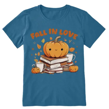 Pagewings Thanksgiving Fall in Love with Reading Unisex Classic T-shirt