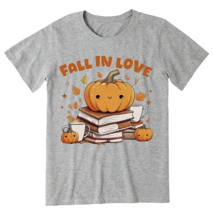 Pagewings Thanksgiving Fall in Love with Reading Unisex Classic T-shirt