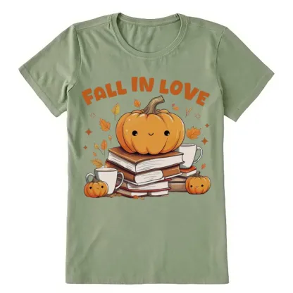 Pagewings Thanksgiving Fall in Love with Reading Unisex Classic T-shirt
