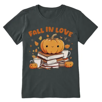 Pagewings Thanksgiving Fall in Love with Reading Unisex Classic T-shirt