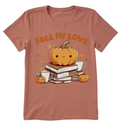 Pagewings Thanksgiving Fall in Love with Reading Unisex Classic T-shirt