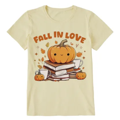 Pagewings Thanksgiving Fall in Love with Reading Unisex Classic T-shirt