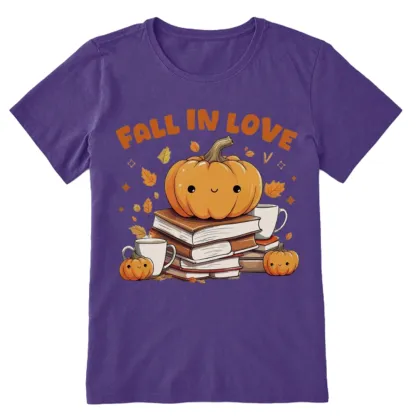 Pagewings Thanksgiving Fall in Love with Reading Unisex Classic T-shirt