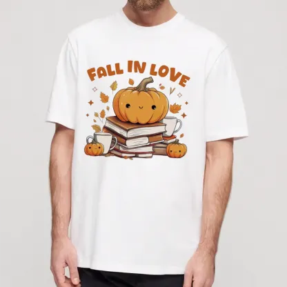 Pagewings Thanksgiving Fall in Love with Reading Unisex Classic T-shirt