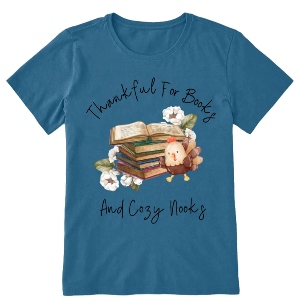 Pagewings Thanksgiving Fall Reading Turkey Unisex Classic T-shirt