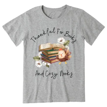 Pagewings Thanksgiving Fall Reading Turkey Unisex Classic T-shirt