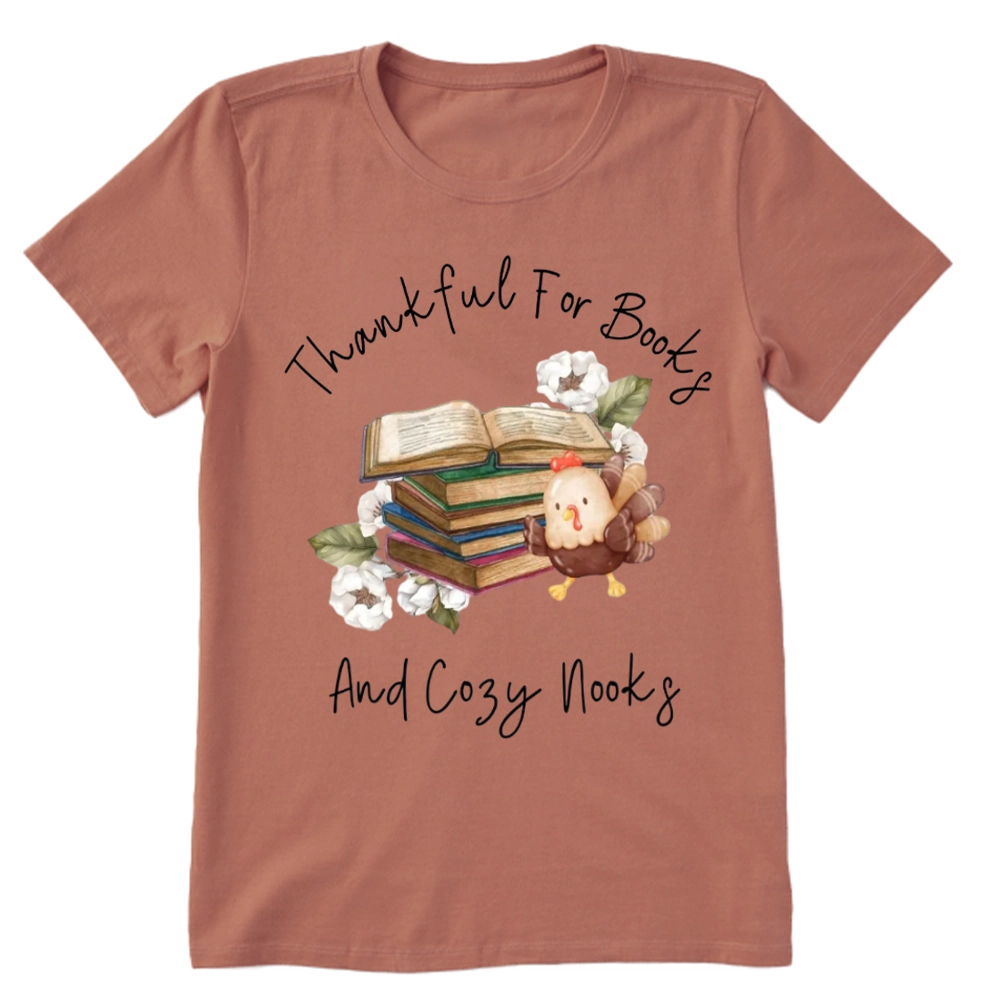 Pagewings Thanksgiving Fall Reading Turkey Unisex Classic T-shirt