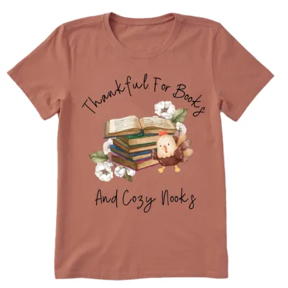 Pagewings Thanksgiving Fall Reading Turkey Unisex Classic T-shirt