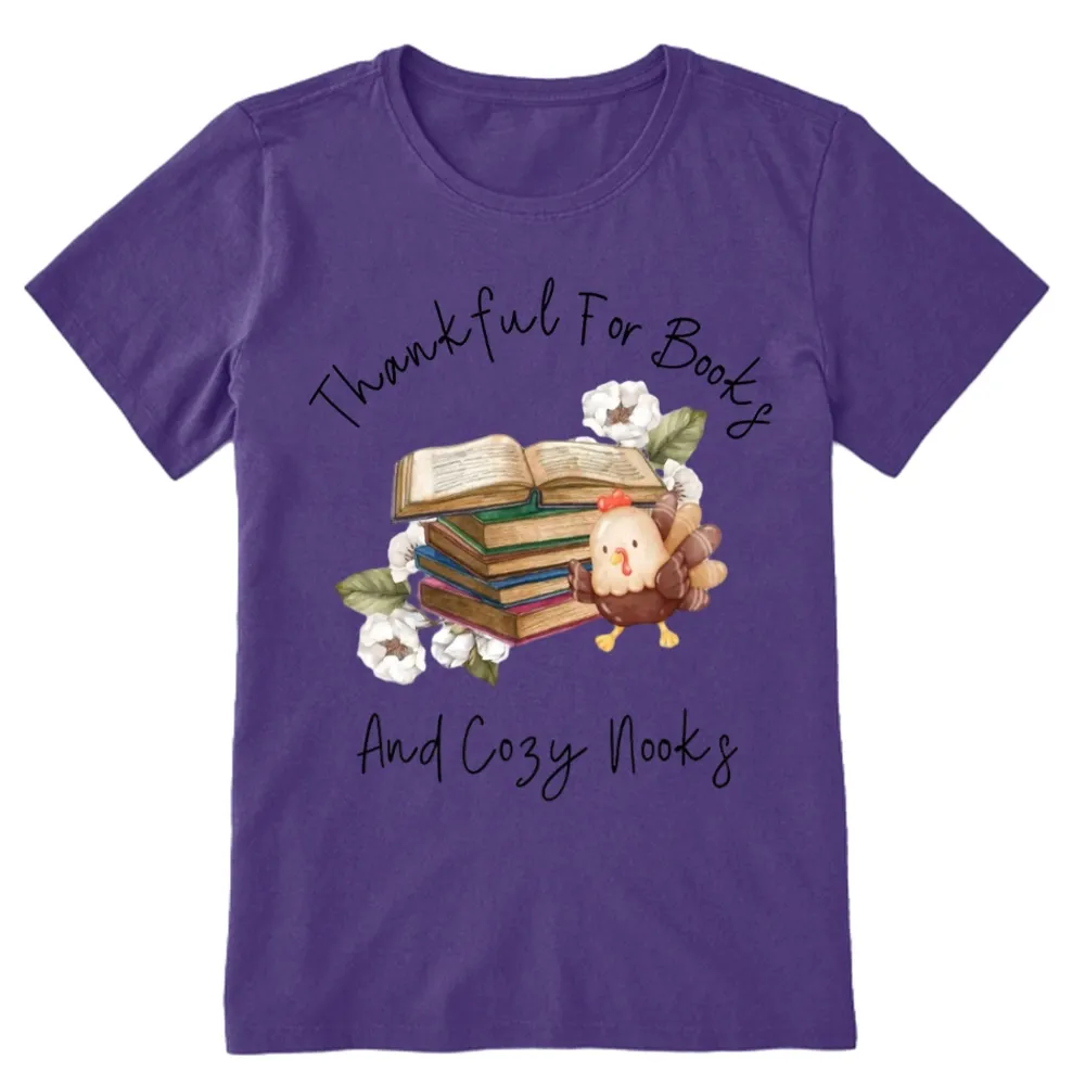 Pagewings Thanksgiving Fall Reading Turkey Unisex Classic T-shirt