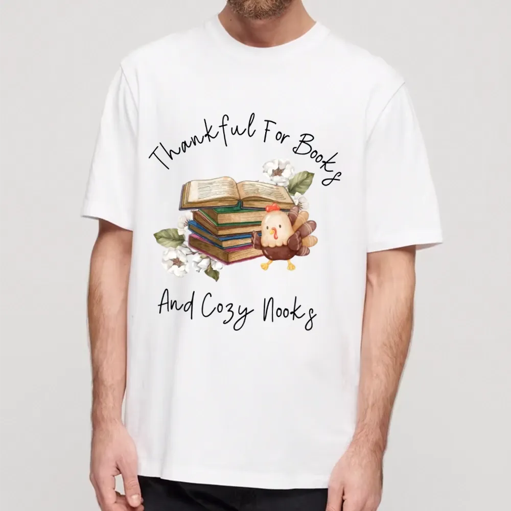 Pagewings Thanksgiving Fall Reading Turkey Unisex Classic T-shirt
