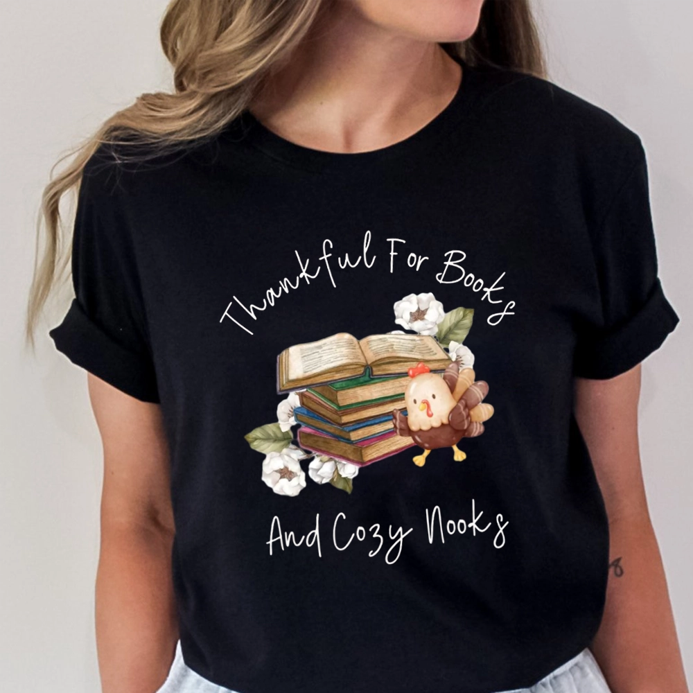 Pagewings Thanksgiving Fall Reading Turkey Unisex Classic T-shirt