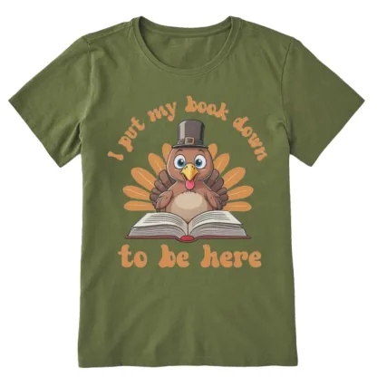 Pagewings Funny Thanksgiving Book Unisex Classic T-shirt