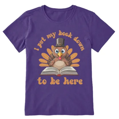 Pagewings Funny Thanksgiving Book Unisex Classic T-shirt