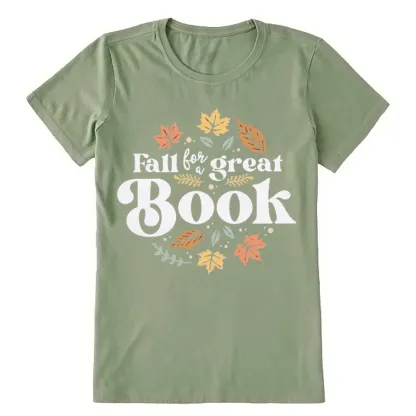 Pagewings Thanksgiving Fall For A Great Book Unisex Classic T-shirt