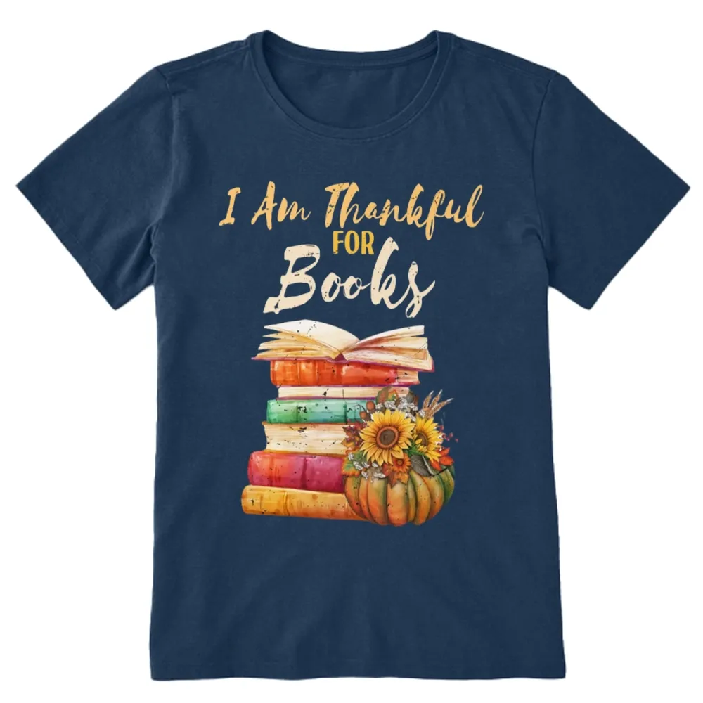 Pagewings Thanksgiving I‘m Thankful For Books Unisex Classic T-shirt