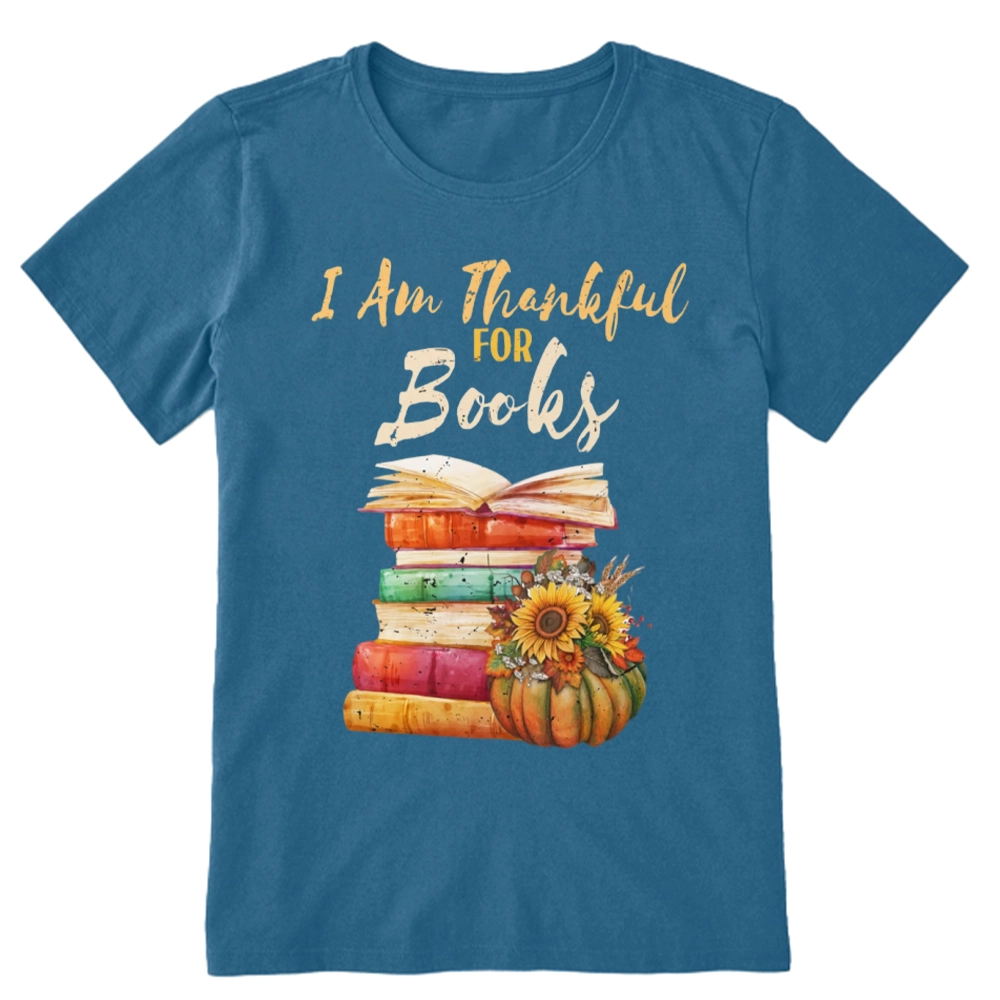 Pagewings Thanksgiving I‘m Thankful For Books Unisex Classic T-shirt