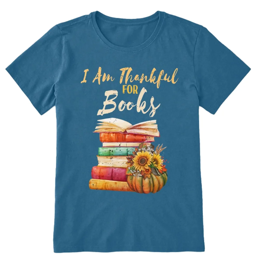 Pagewings Thanksgiving I‘m Thankful For Books Unisex Classic T-shirt
